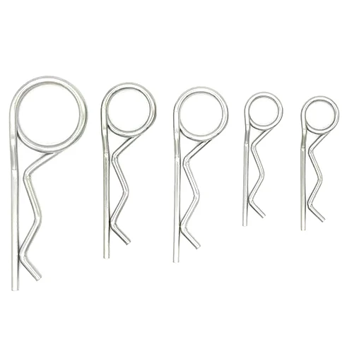 ZM Double Coil Heavy Spring R Shaped Split Cotter Pins 304 Stainless Steel R Type Heavy Duty Spring Pins With Double Coils