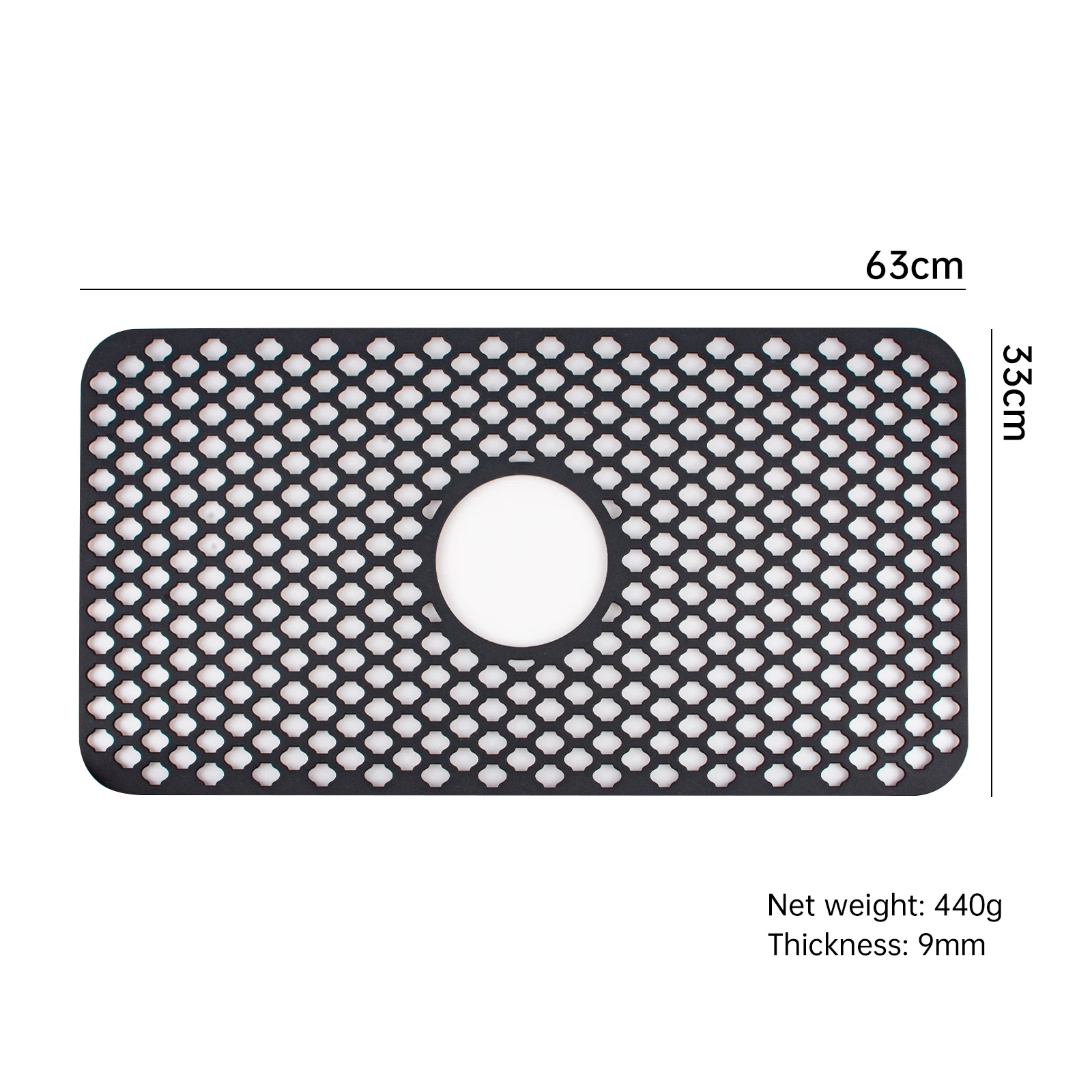 Hot Sale Kitchen Sink Protector Mat Pad Set Silicone Sink Mat Sink Divider Protector Silicone Kitchen Mat