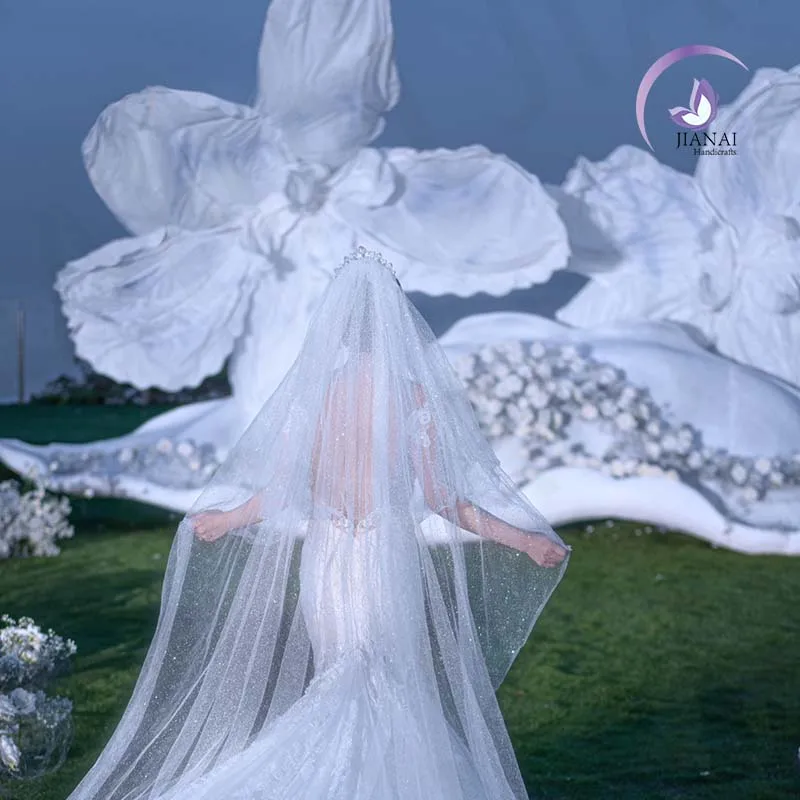 Wedding Decor Supplier Artificial Paper Flowers Giant Flowers Decorative For Party Stage Background Decoration Customize