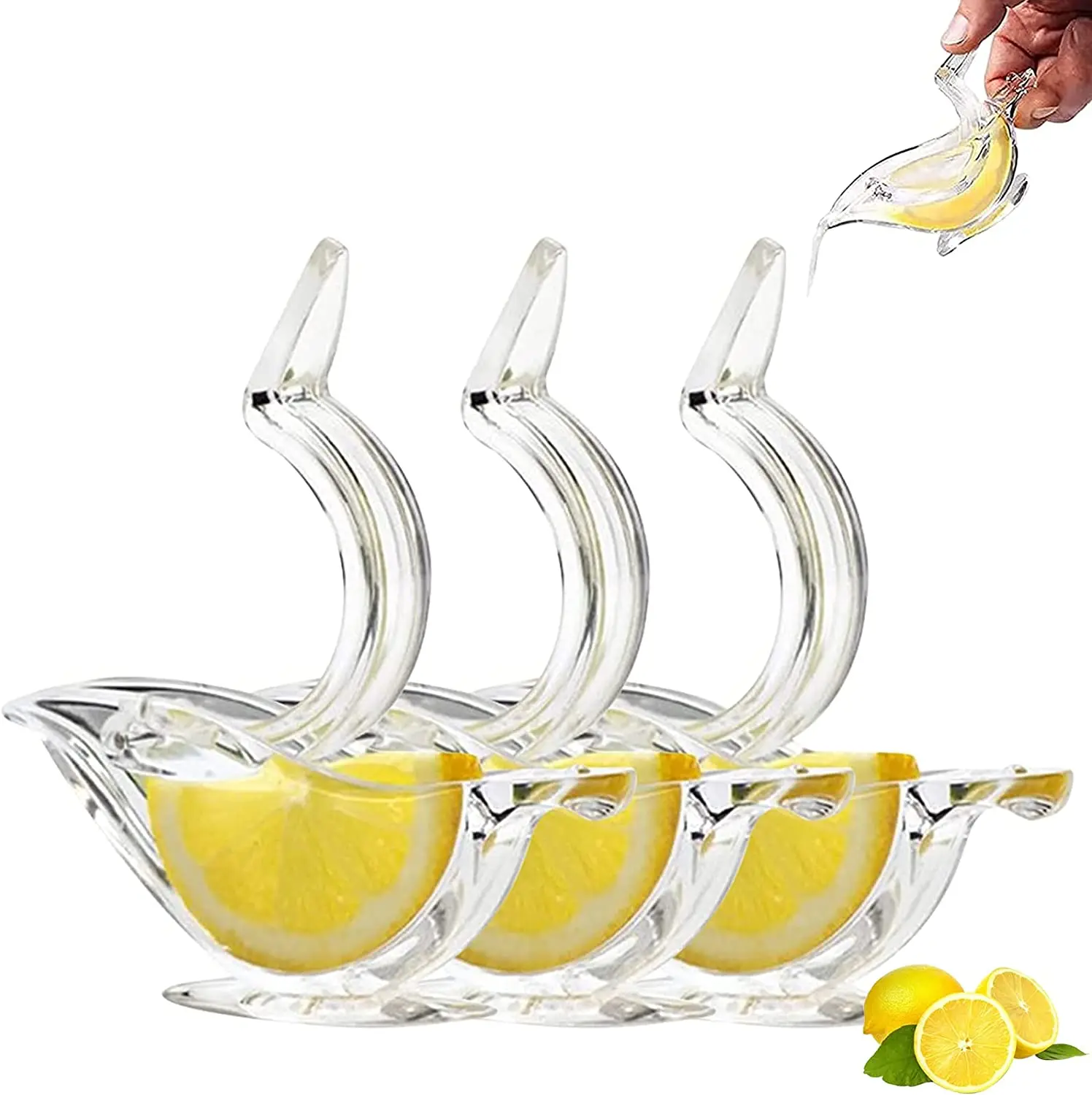 2022 Explosives Lemon Juice 2-piece Set Bird Acrylic Lemon Juice Squeezer Crystal Manual Lemon Juice