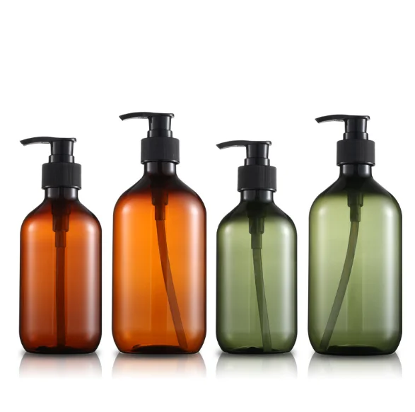 300Ml 400Ml 500Ml Wholesale Empty Body Soap Wash Bath Shower Gel Pet Plastic  Pump Bottles