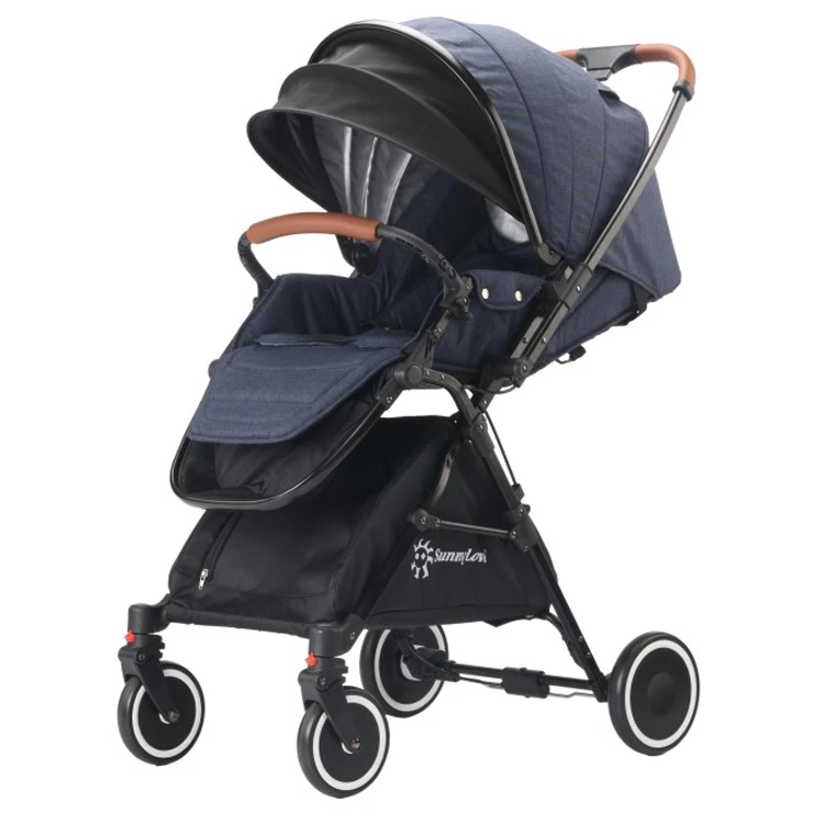 Оптовая продажа с фабрики качественная Автоматическая роскошная классическая детская складная коляска для малышей легкие портативные коляски