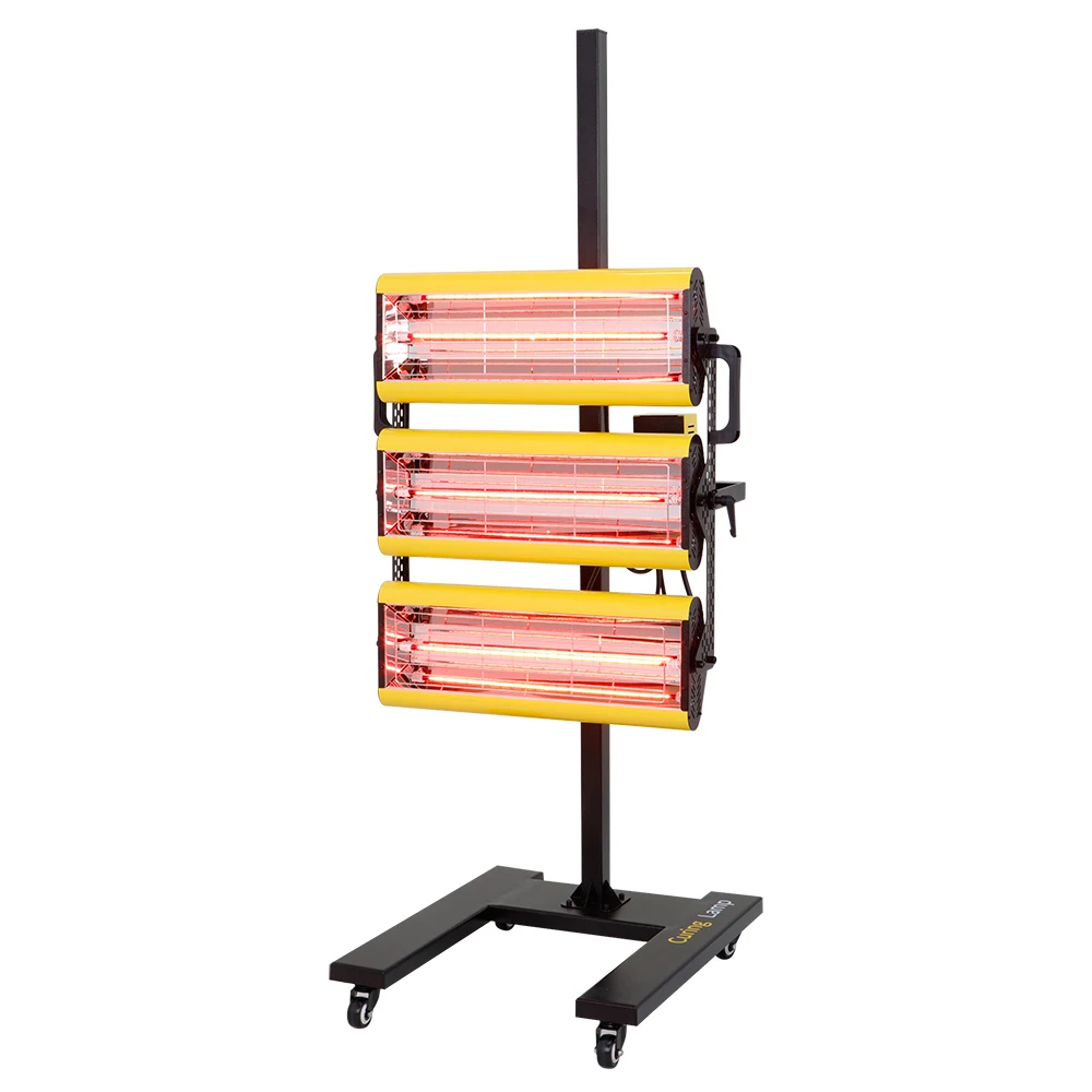NEW DESIGN short wave painting lamp paint booth infrared heater curing lamp car paint dryer