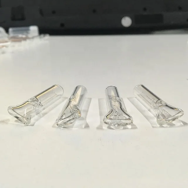 Wholesale clear smoking filter tips glass drip tips glass rolling paper tips
