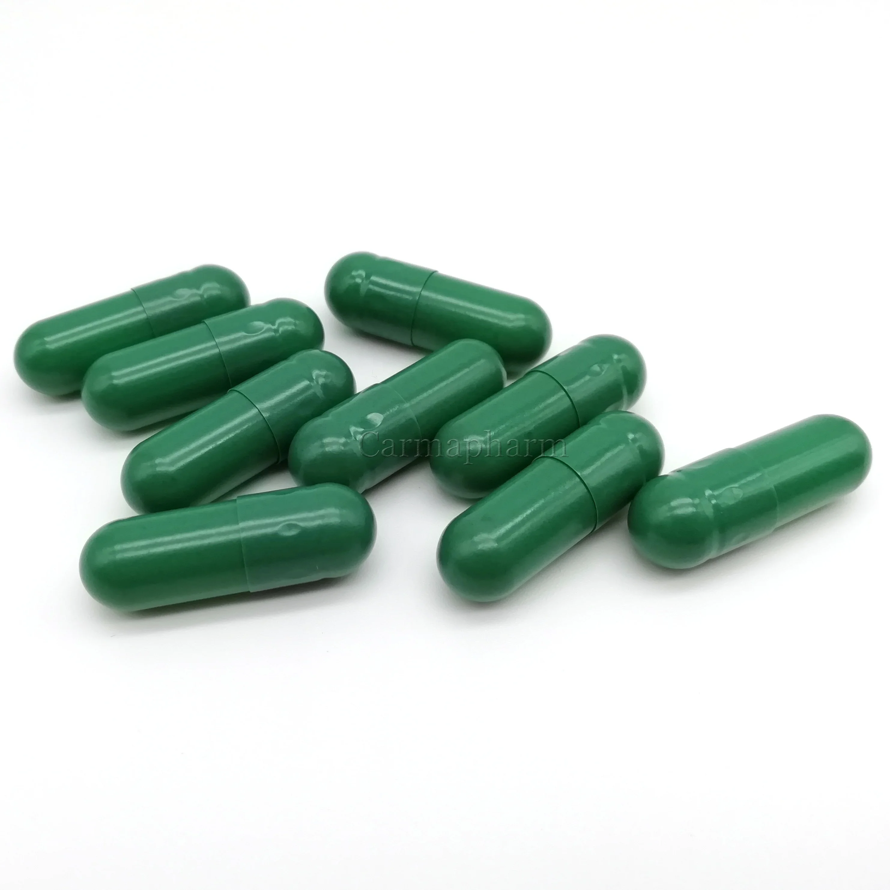 Green halal empty gelatin capsule shells size 0