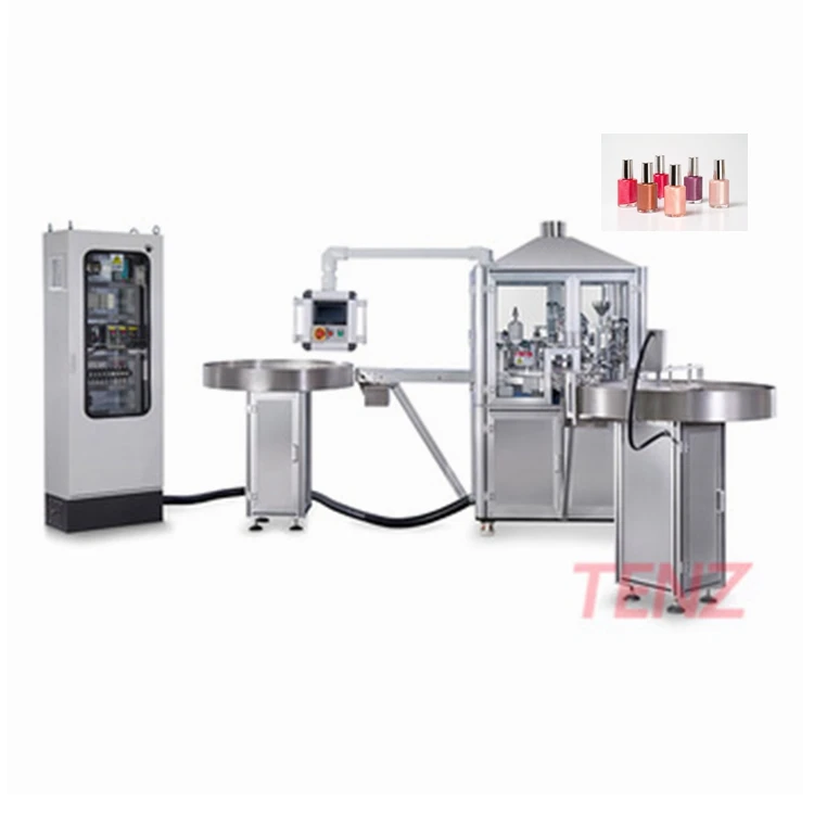 Ready to ship full Automatic Nail polish essential oil  Filling and secrew Capping Machine