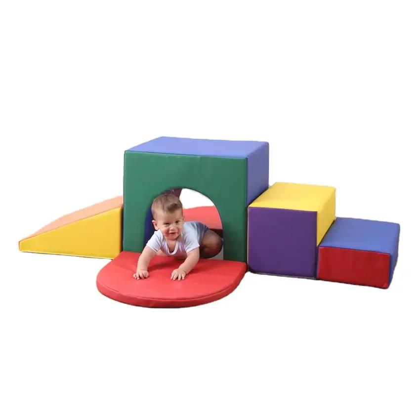 Eco friendly children soft play equipment big building blocks kids soft climbing set
