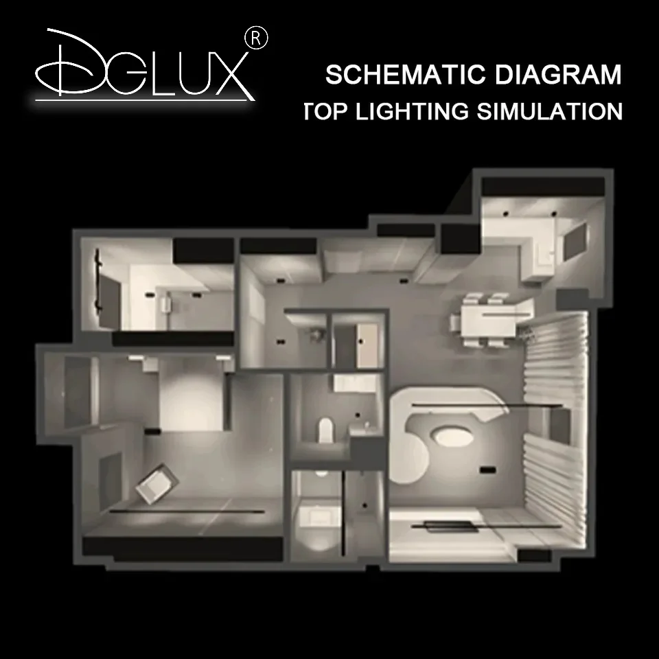 Professional Mainless Lighting Design Paired With Home Decoration Lighting For Full House Customization Services