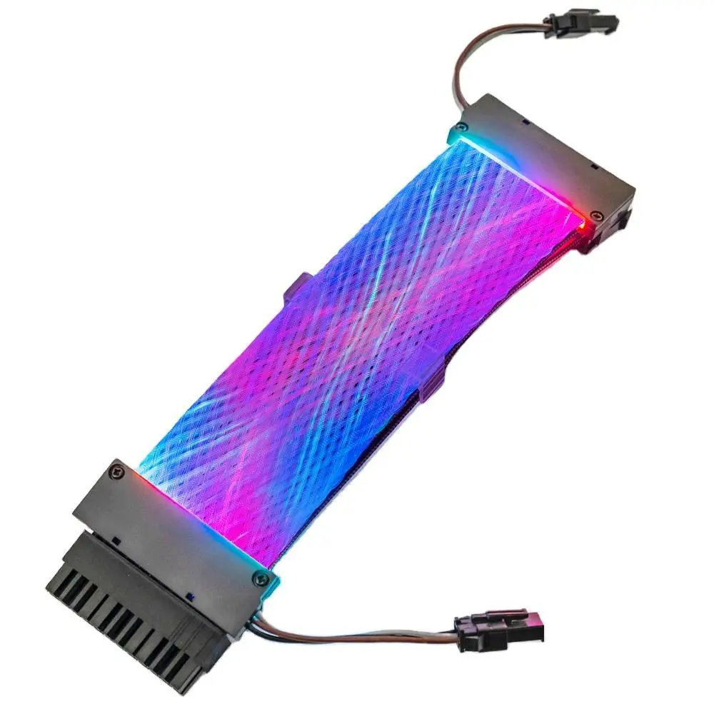 2023 New Style PSU Extension Cable DC Neon Line Cable ARGB LED Strip Light Extension Cable for PC Gaming Computer Extension Cord