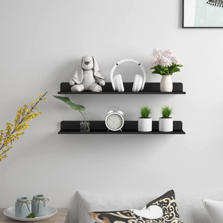 Wall Mount Wall Shelf Bathroom Kitchen Organizer Stainless Steel Metal Floating Shelf Storage Shelf