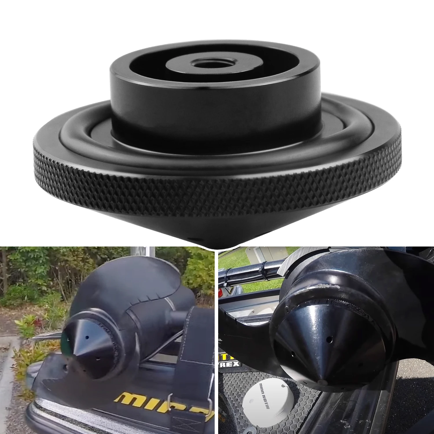 Eliminator Trolling Motor Prop Nut Fit For MinnKota 35-70 lb Models(GFEL-MKS-BK-DP)