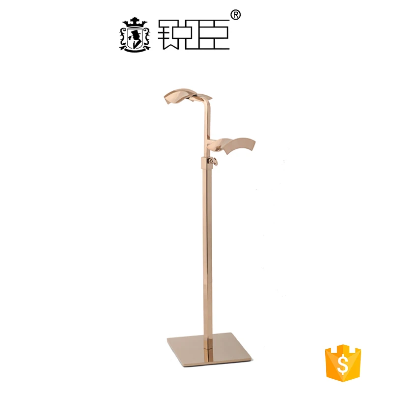 UK Warehouse Double Sides Metal Bag Display Racck Custom Stainless Steel Shoulder Bag Display Stand,Display Rack For Bag