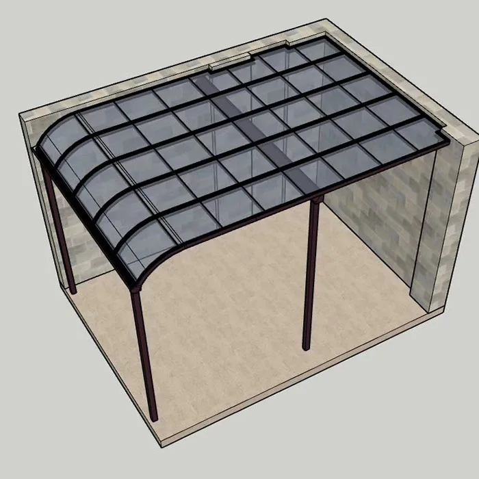 Outdoor Aluminum Frame Canopy polycarbonate roofing patio awning Waterproof UV  canopy