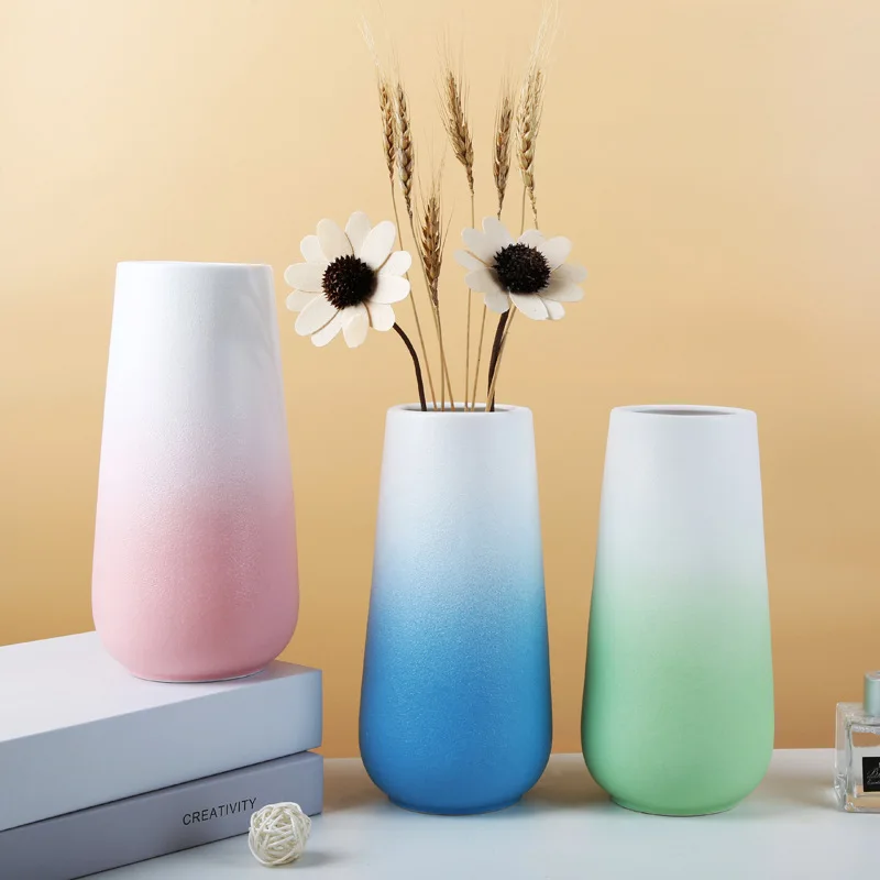 Simple Modern Style Home Decoration Ceramic Craft Vase decorative vase for living room