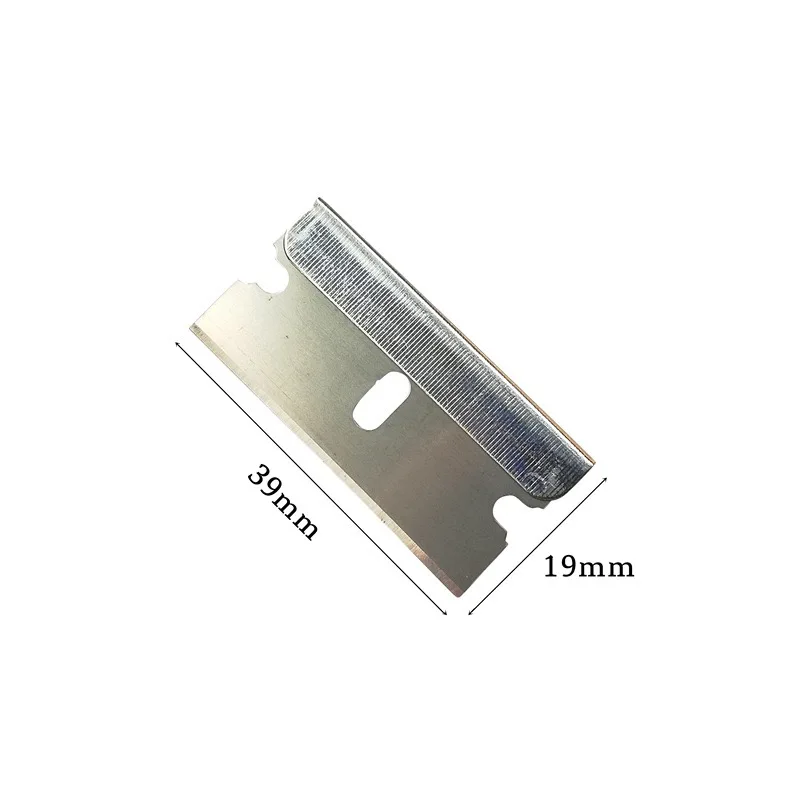 Stainless steel single-sided blade for mobile phone screen LCD glue removal glass squeegee and car film cleaning