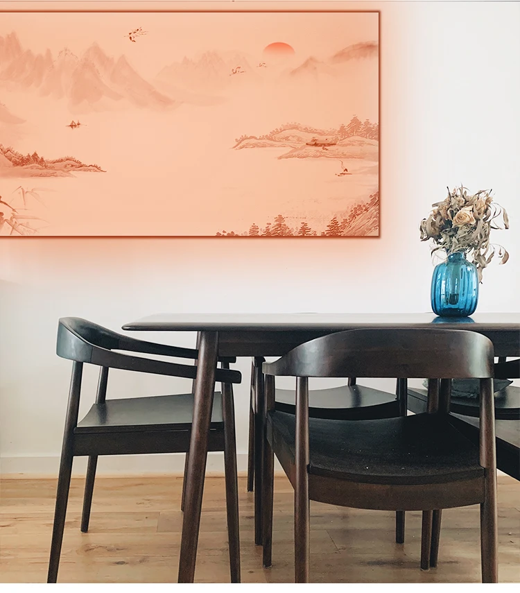 Graphene Electric Heater Infrared Wall Panel Heater Radiation Heating Panel China with Art Painting Heater Picture 1200*600MM