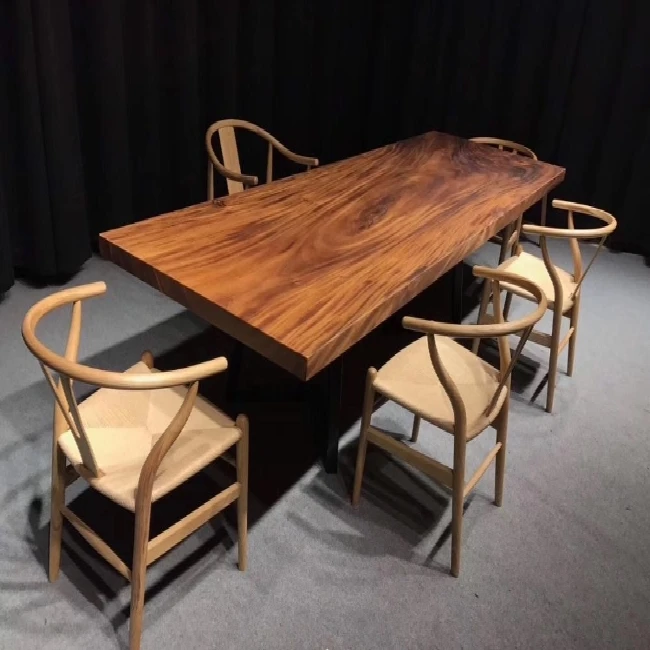 2023 Newest Factory Sell Timber Dining Table Set 8 Seater With Wholesale Price 100% Solid Wood 100% Solid Wood