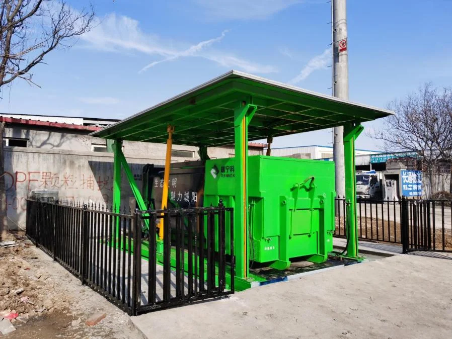 Manufactory wholesale Underground garbage compactor bin with ground sorting outlet
