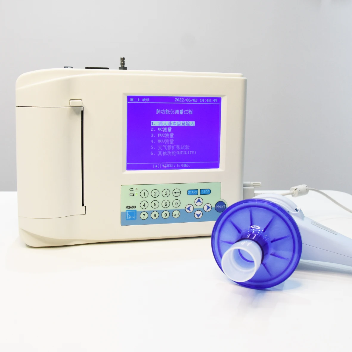 Medical digital spirometer portable spirometer device