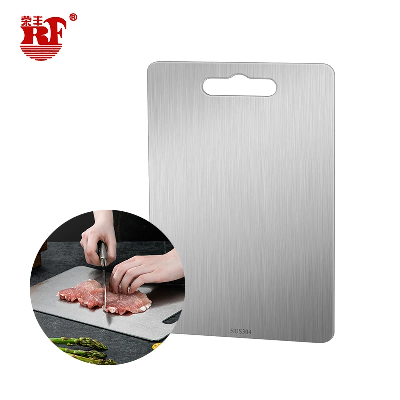Multipurpose Smooth Corner Butcher Block 304 Stainless Steel Chopping Blocks For Kitchen Knives And Kitchen Tool
