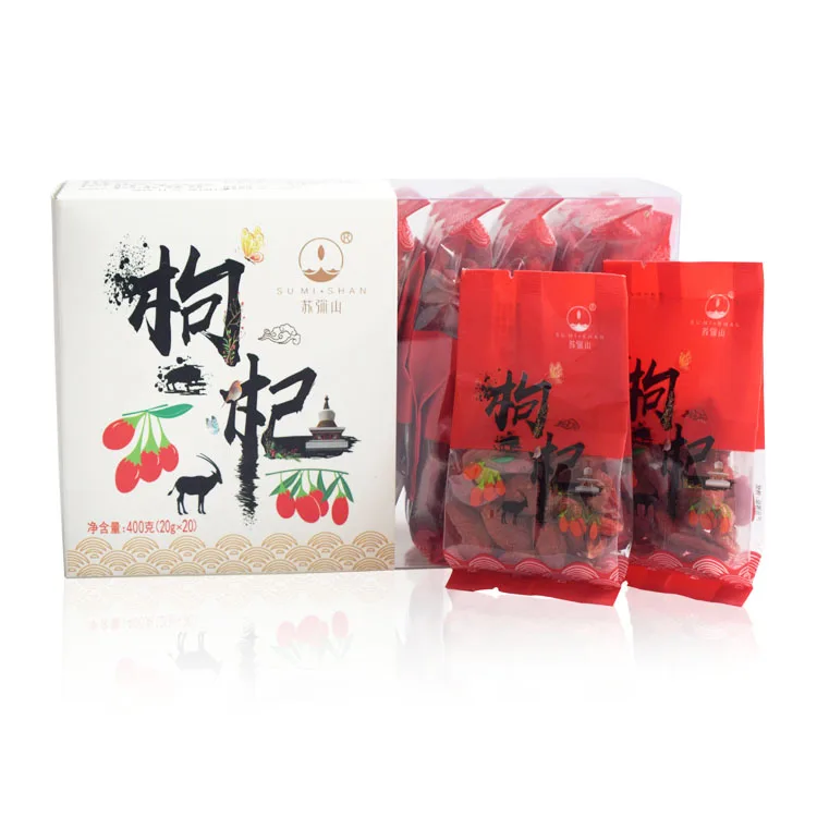 
20G Bag Packing Red Wolfberry Chinese Lycium Barbarum USDA Organic Dried Fruit Berry Goji 