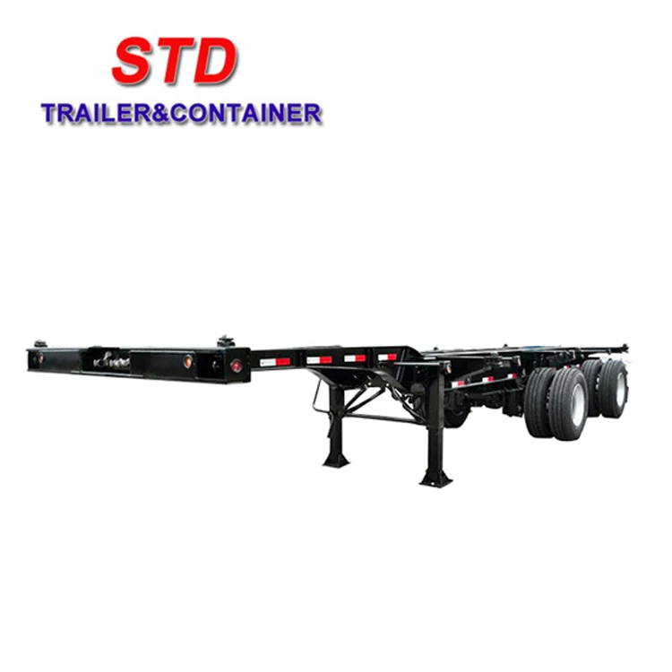 20 Ft To 40 Ft Spread Container Trailer With Air Suspension