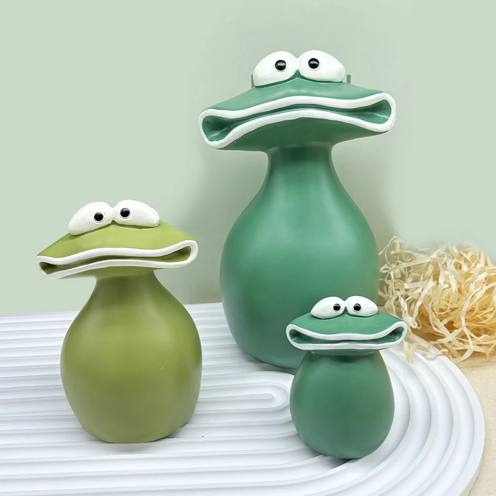 Garden Decorations Big Mouth Frog Family Of Three Resin Garden Statue Decoration Outdoor Indoor Cute Large Christmas Ornament