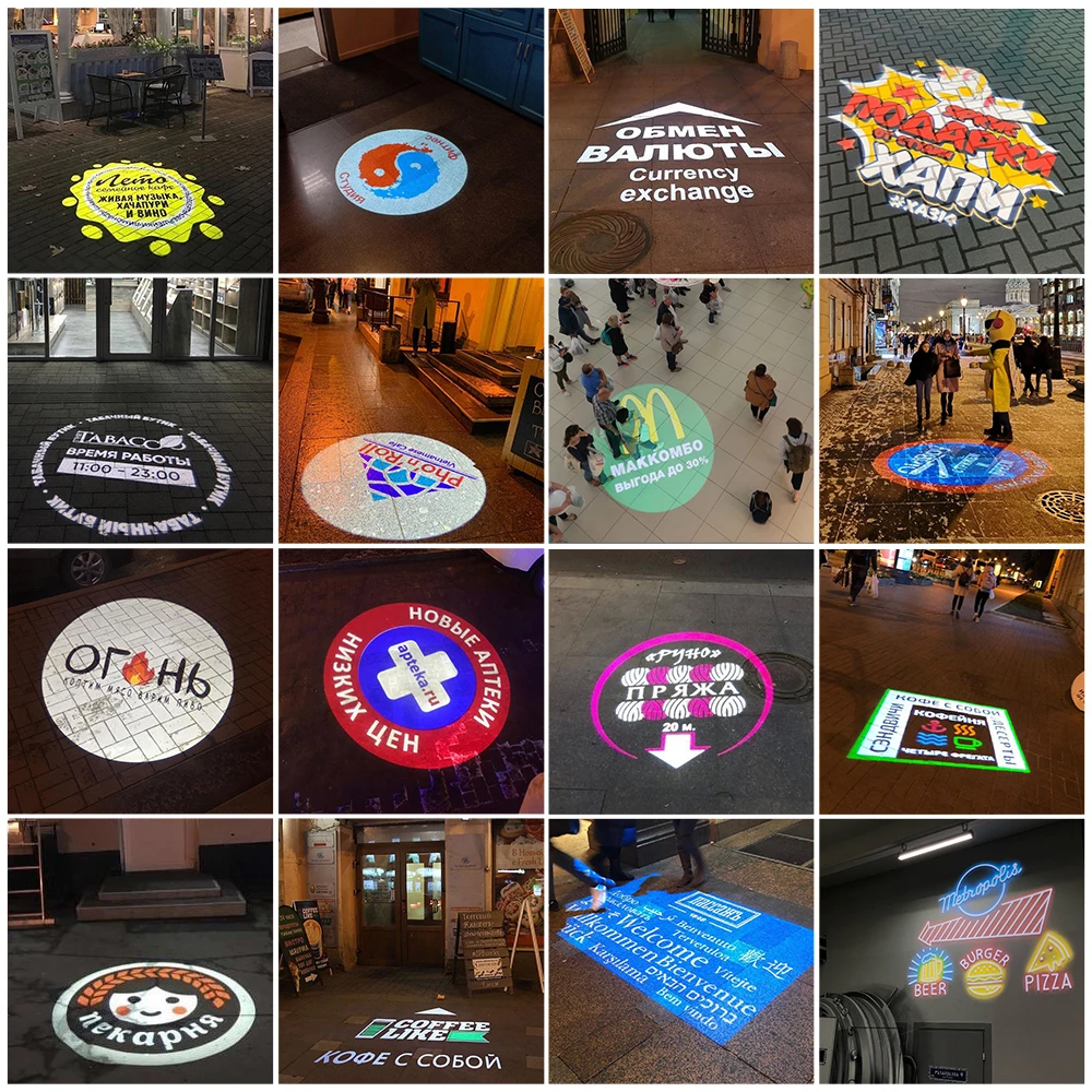 15 Watt Waterproof outdoor LED gobo projector delsun ip67 floor logo projector light Korean KC CE certification
