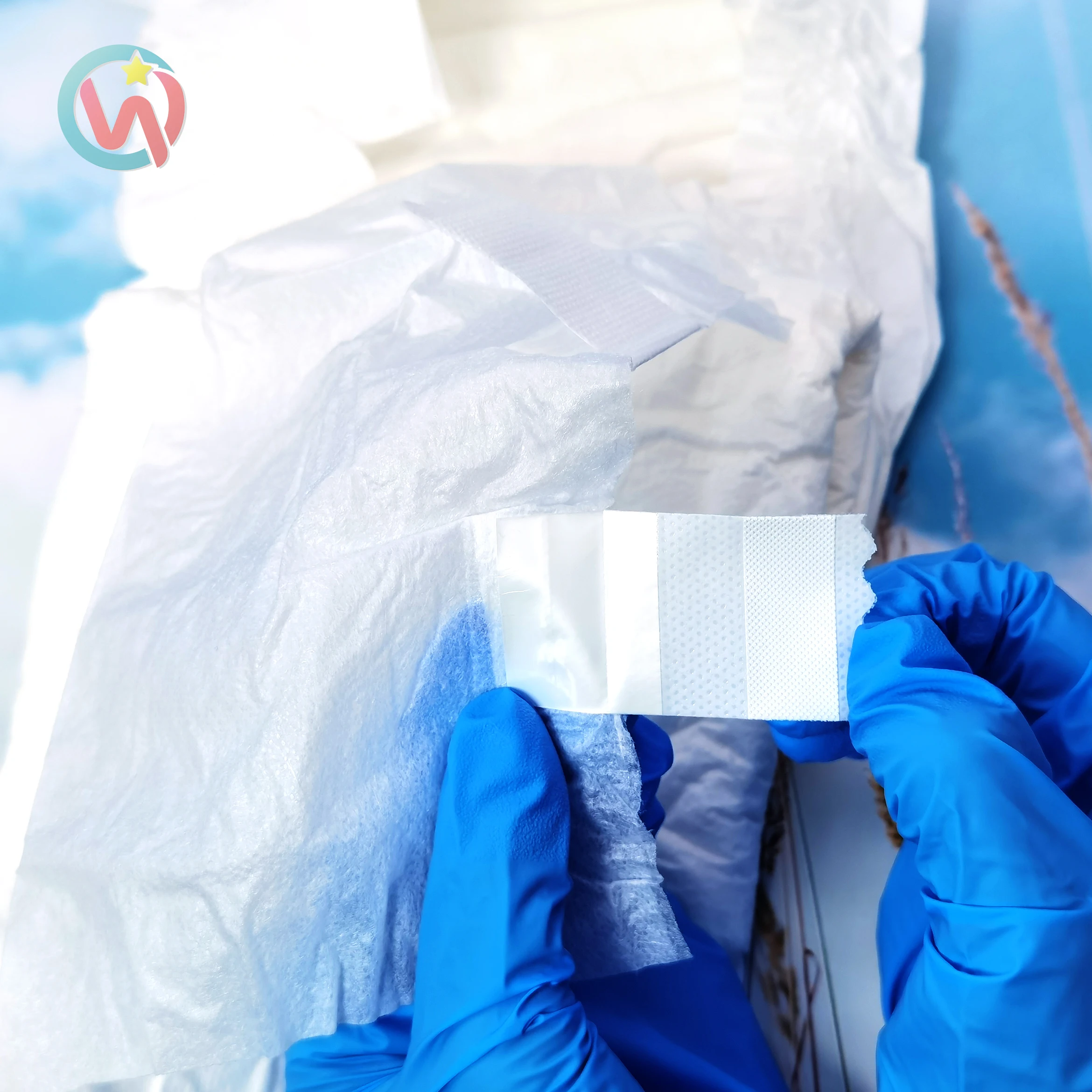 Custom logo Wholesale Price 5 Layer Mens Individual Incontinence Adult Diapers for Pregnancy