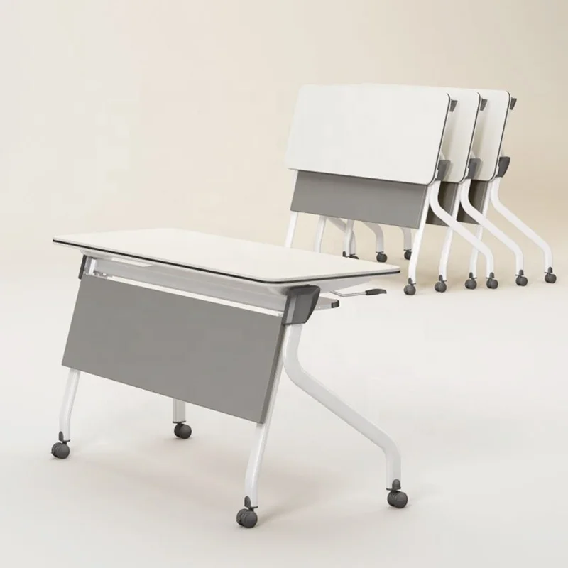 Conference Room Rectangular Meeting Desk Mobile Training Chair Table