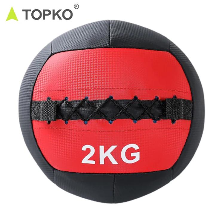 TOPKO Custom Print Home Gym Equipment Medicine Ball Fitness PVC Wall Ball