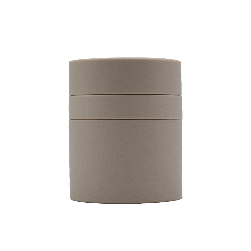 Wholesale Customization 50ml Brown Airless Jar with 15ml 30ml White Cap Cream Jar Press Acrylic Packaging Airless Lotion Jar