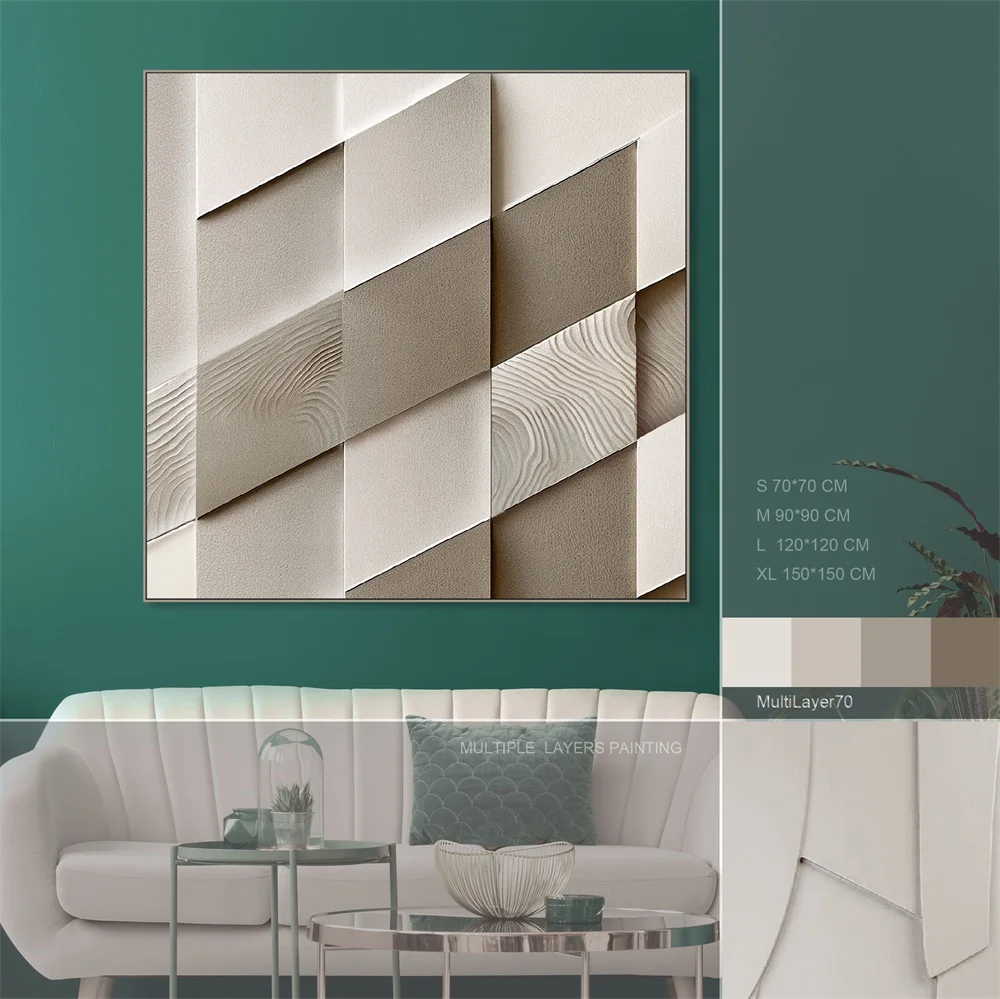 Europe market hotsale Other Paintings large Size abstract New design Custom 3D wall art Painting Wood Painting