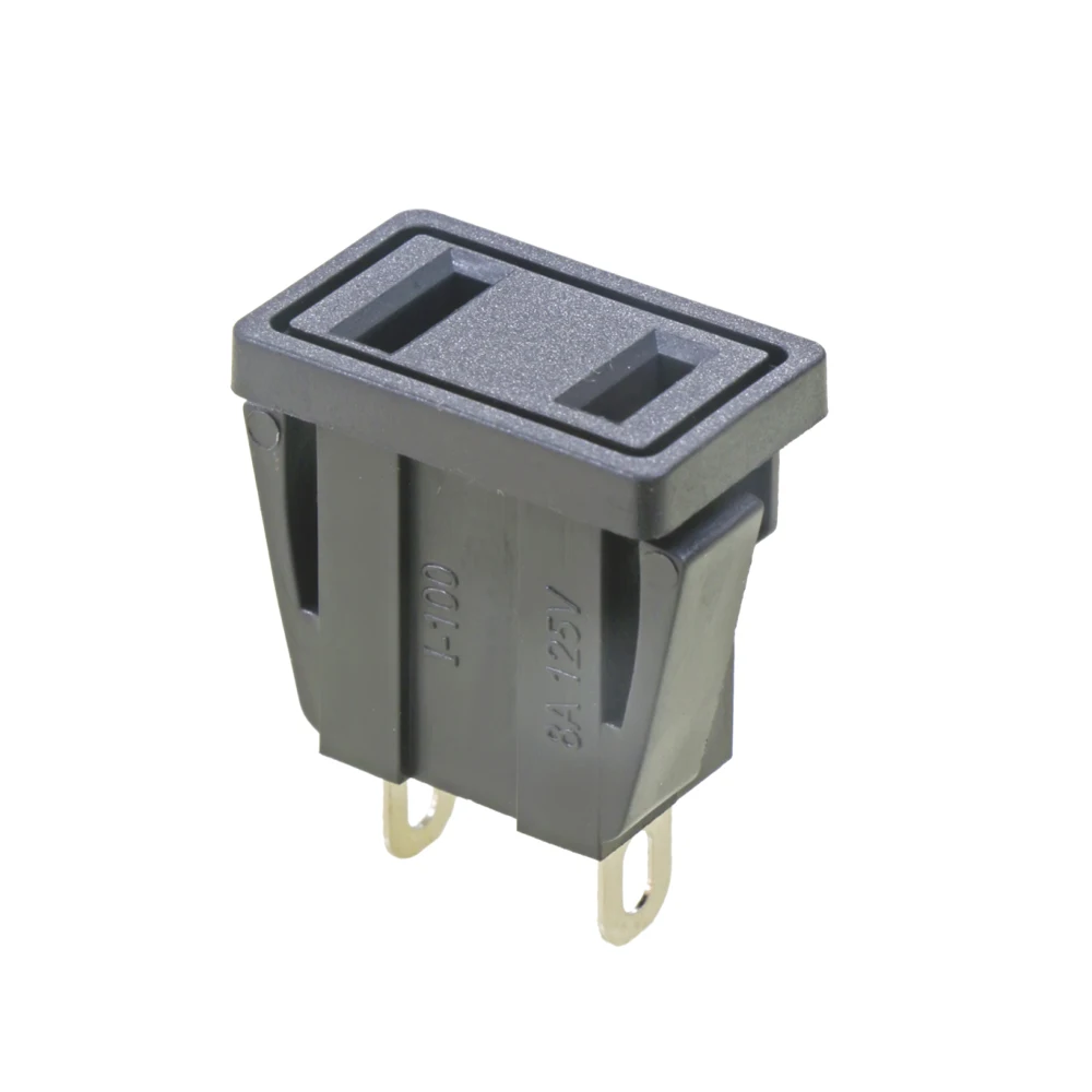 factory custom Power socket 2 pin plug panel Single receptacles NEMA 1-15R 8A 125V rating spark plugs plugs & sockets