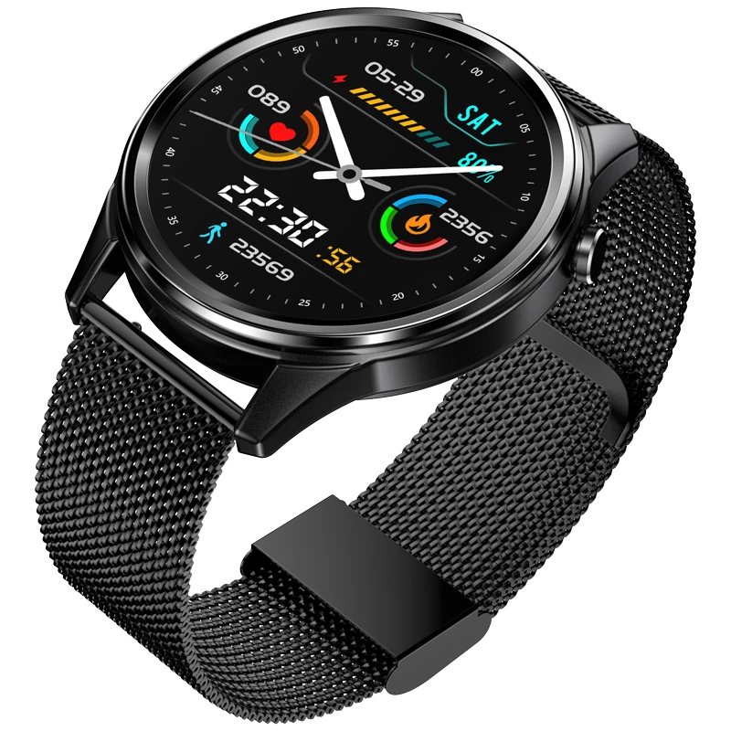 New Model H10 Heart Rate Blood Pressure Musical Remote Touch Screen Smartwatch Digital stainless steel Watch
