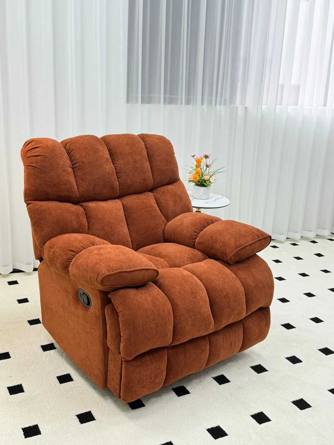 Smart Living Room Furniture Luxury Functional Sofa Chair Electric Remote Control Rotatable Rocking Reclining Sofa Set