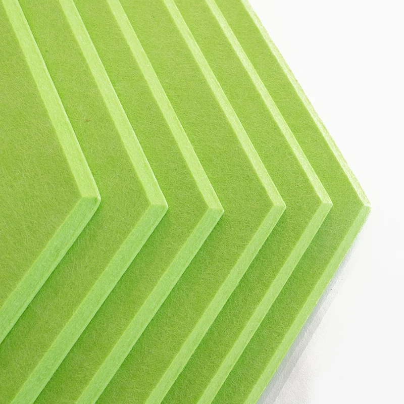 PET Acoustic Hexagon Fabric Panels Polyester Wall Soundproof Panels