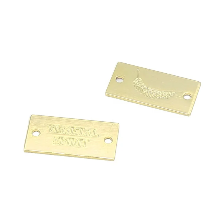 Zinc Name Label Metal Logo Tag