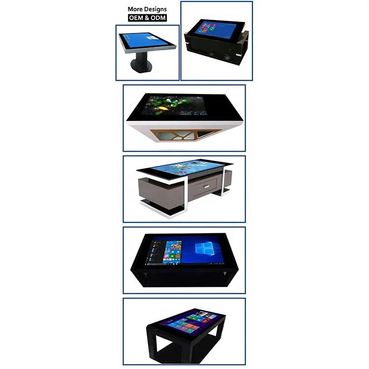 
43 49 55 Inch Interactive multi touch screen durable coffee table/ conference table 