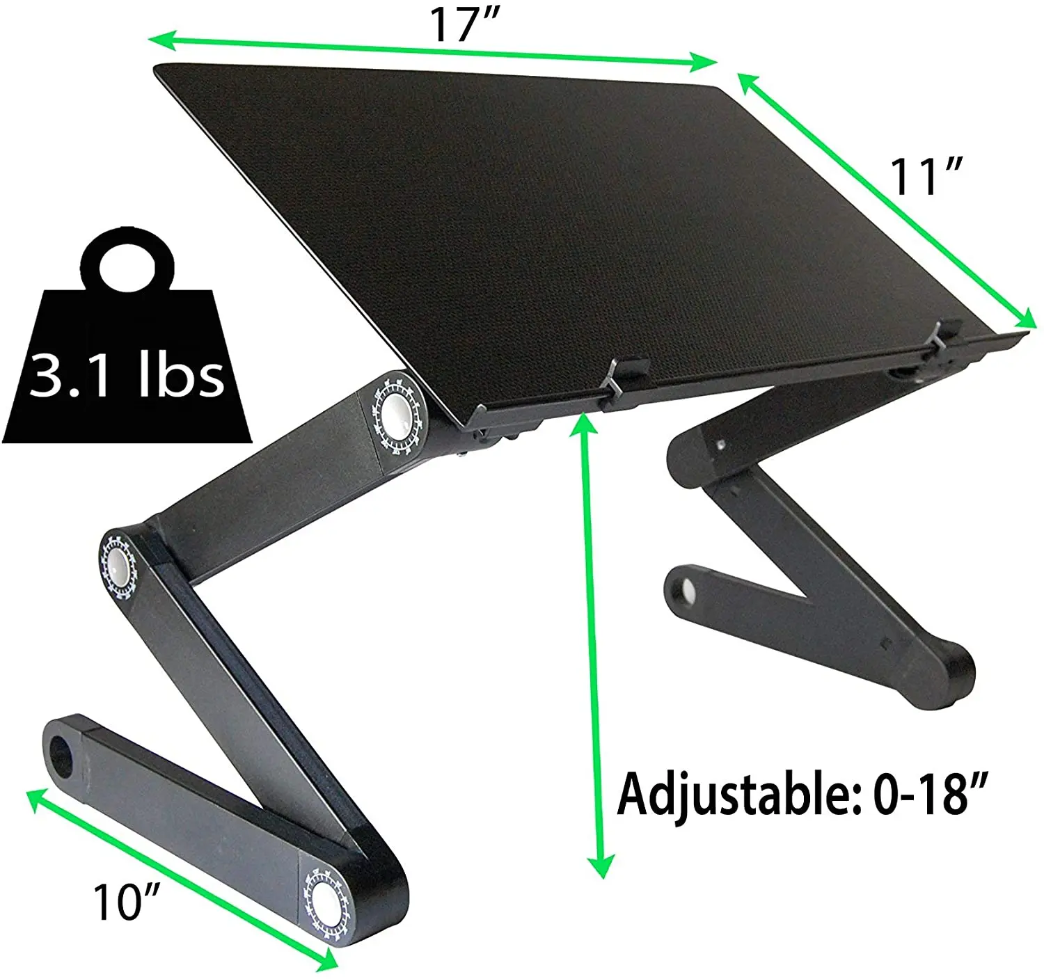 Portable Multifunctional Aluminum Laptop Desk/Computer stand/Bed Tray