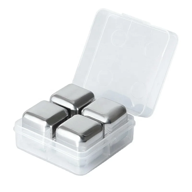 
Stainless Steel Bar Party Dinner Chilling Reusable Whiskey Stone Metal Ice Cube 