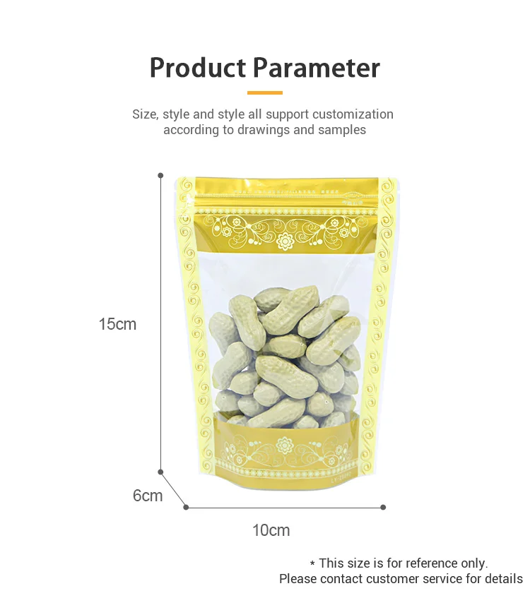 Custom printing plastic zipper zip lock bags stand up pouch for food packaging