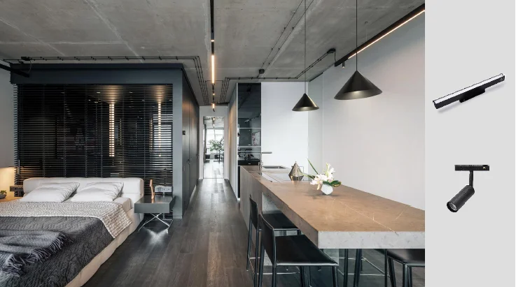 Dali 0-10V dimmable COB 48V Tuya ZigBee трековые лампы Smart Magnet Track Light Rail