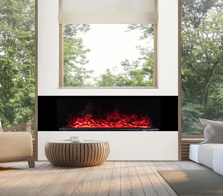 Master flame recessed wall hanging built in electric fireplace electric fireplace smoke effect modern water vapor Led fireplace