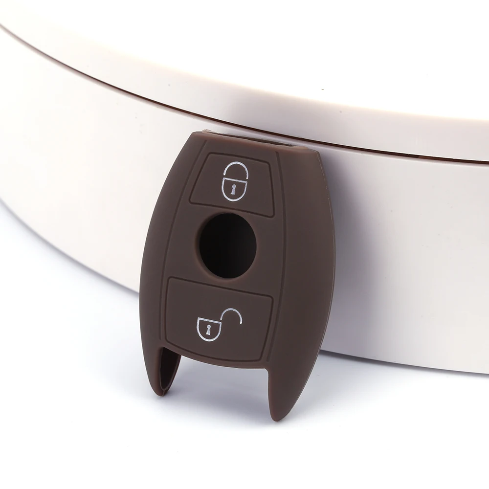 Wholesale Price Decorative Anti Slip Silicone Smart 2 Buttons Car Key Cover