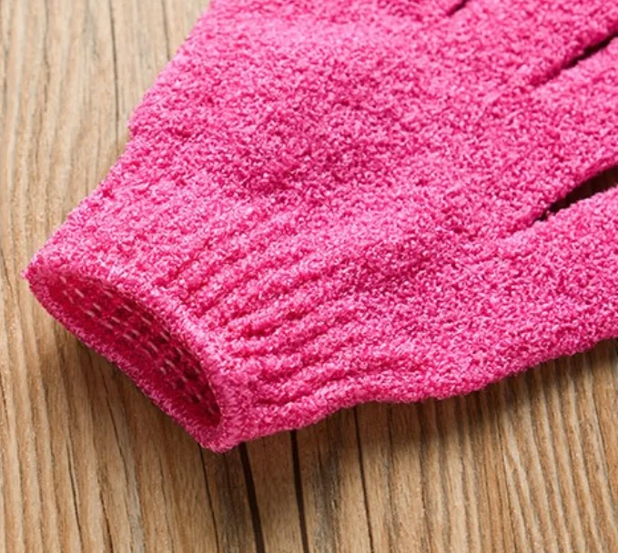 White Black Green Pink Nylon Shower Glove SPA Massage Bath Gloves Exfoliating scrubber  Glove