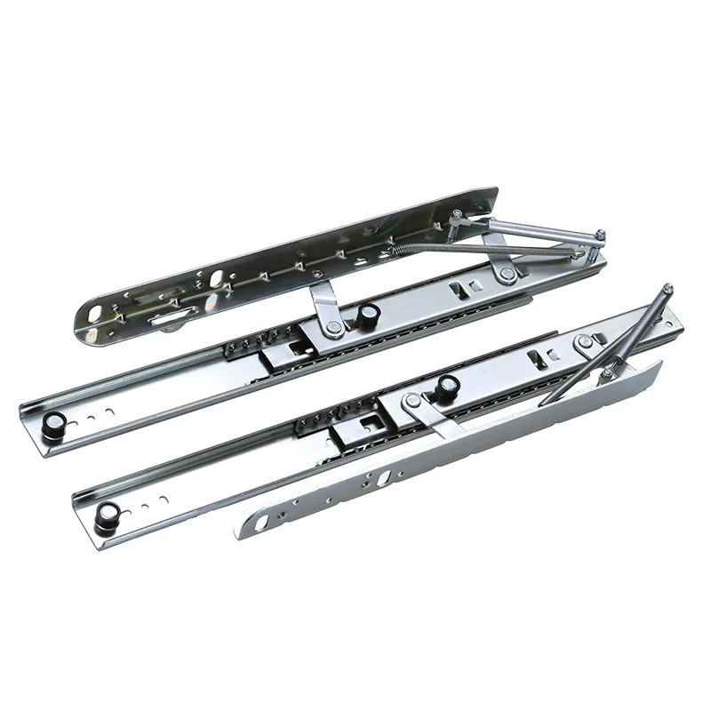 Heavy Lifting Slide Rail Multifunctional Dining Table Fittings With linear slide rail furniture accessories