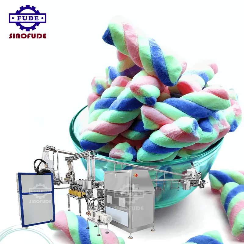 Excellent performance cotton candy industrial marshmallow extruder making machine production line