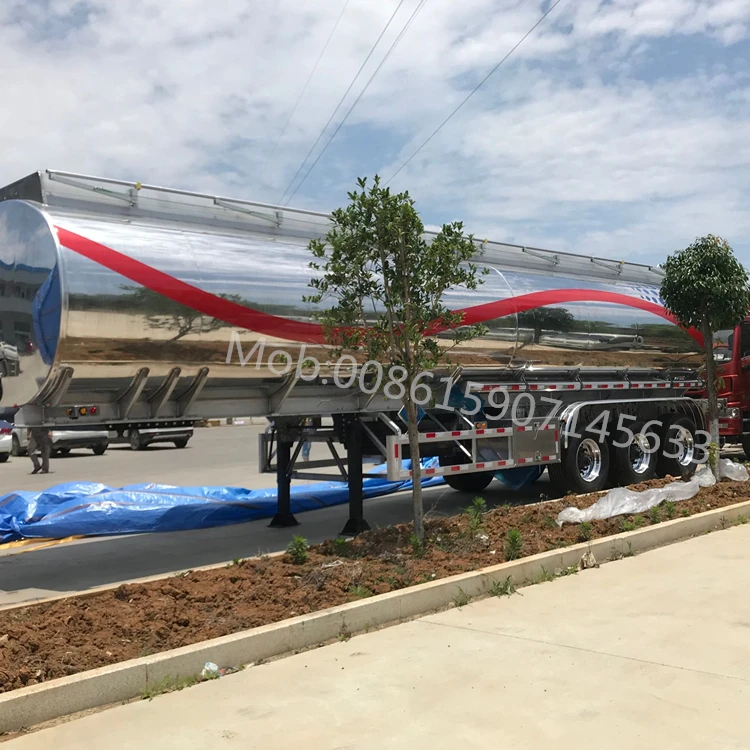 CLW Group Factory 3 Axle Aluminum Alloy Fuel Tanker Trailer 38cbm 42cbm 43cbm Capacity for Transporting Diesel Petrol Gasoline