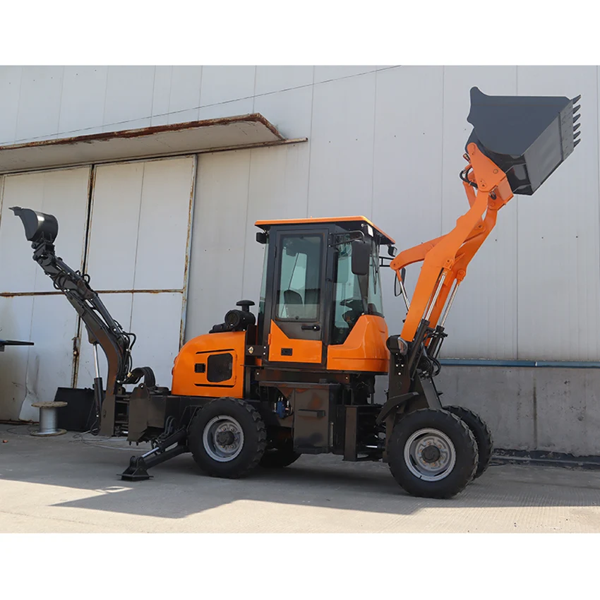 free shipping chinese mini backhoe loader 4x4 compact tractor with loader and backhoe